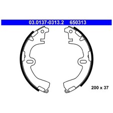 ATE Bremsbackensatz hinten 0449532010 0449520091 0449520100 0449512210 | 918713