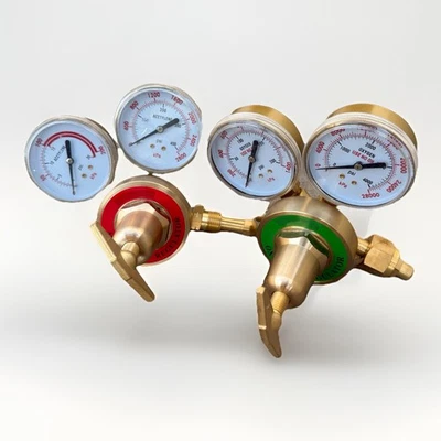 INFINITY Oxygen Acetylene CGA 540 510 Dual Gauge Gas Welding Regulator Fit Victor Type