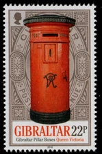 GIBRALTAR 1575 - Pillar Boxes "Queen Victoria" (pc36033)