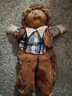 VTG Cabbage Patch Kids Cowboy Doll 1978-82 Blonde Hair, Tooth, Dimples, Signed