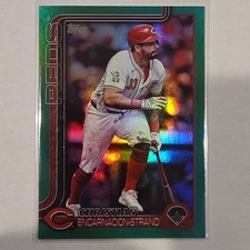 2025 Topps Series 1 Christian Encarnacion-Strand Green Rainbow Foil /99 Reds #4