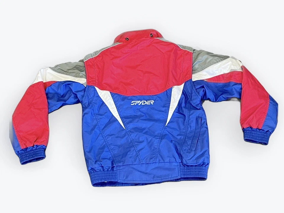 Chaqueta de esquí vintage Spyder Entrant roja blanca y azul EE. UU. niños L 14 Foto 4 de 4