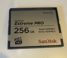 SanDisk Extreme PRO 256GB CFast 2.0 Memory Card VPG130 - Tested  Works