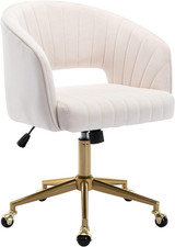 Home Office Chair Swivel Velvet Desk Chair Accent Armchair Upholstered Modern