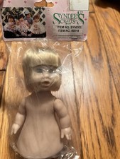 Vintage Syndee  s Crafts 5.5  Vinyl Head Body No. 80018 Blond Hair Blue Eyes New
