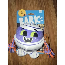 BARK HALLOWEEN AFRAID OF THE BARK LITTLE WRAPSCAL TUG DOG TOY