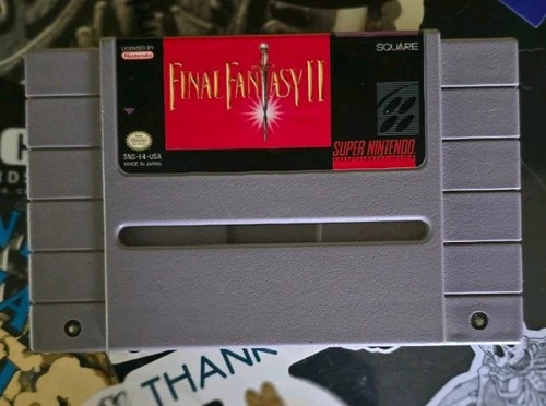Final Fantasy II Super Nintendo SNES Authentic Cartridge Tested & Working