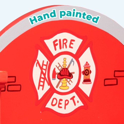 Fantasy Fields Little Fire Fighters Bookshelf with Drawer, Red - 第 11/12 張圖片