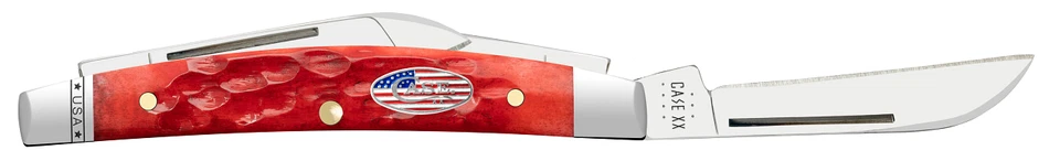 Case xx Knives Small Congress 10747 Dark Red Bone Steel Stainless Pocket Knife - Image 4 of 4