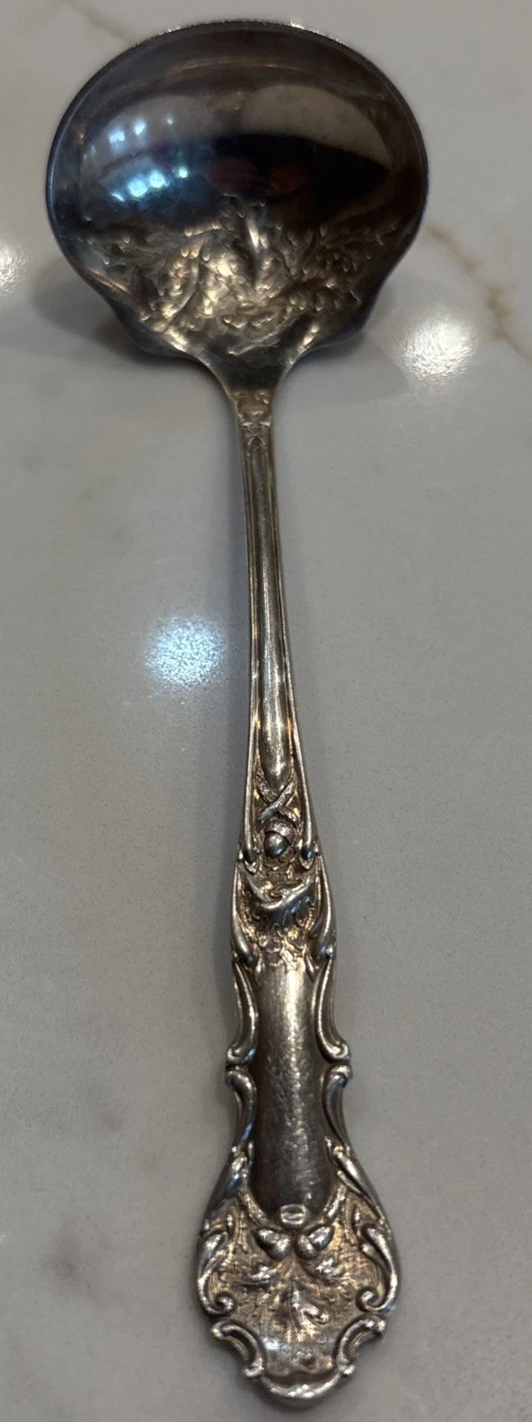 1847 Rogers Bros CHARTER OAK Circa 1906 LADLE 5.5” Triple Plate