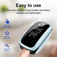 Rechargeable Oximeter Infrared Fever Thermometer Digital LCD Infant Adult