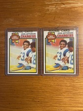 John Jefferson Chargers Lot of (2) 1979 Topps Rookies #217 NMint