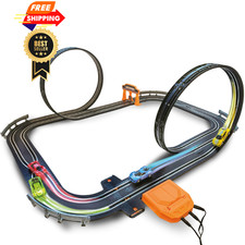 Slot Car Race Track Sets, Tracks for Kids Ages 4-8 1:64 Medium, Black