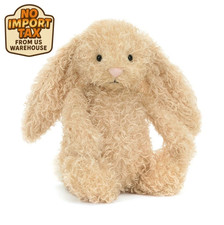 FREE SHIP Jellycat Luxe Bashful Curly Bunny Ultra-Soft Plush Toy NWT 30cm