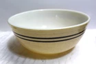 Vintage Pyrex Mixing Bowl Tan Speckled w/ Brown Stripes 4 Qt Promo Bowl 404