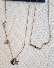 Genuine Swarovski Symbolic Moon and Stars 2 N...
