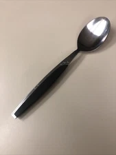 MarCrest ATOMIC STARBURST Stainless Teaspoon Japan Faux Wood Handle Discontin’d