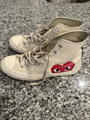 Converse Chuck Taylor All Star PLAY Comme des Garçons High Top Heart Sneakers 