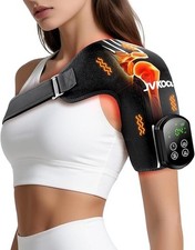 Open Box 3-in-1 Shoulder Brace Red Light Therapy Heated Massager Wrap 5000mAh