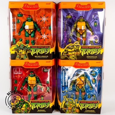 Teenage Mutant Ninja Turtles 4x ULTIMATES Raphael Leonardo Don Mike TMNT Super7