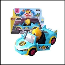 Pinkfong Baby Shark Sports Car Pull Back Door Open Diecast Mini car