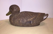 Antique Vintage J. C. HIGGINS Sears Roebuck Life Like Paper Mache Duck Decoy