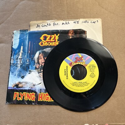 Ozzy Osbourne Flying High Again/I Don't Know Live 1981 Jet 45