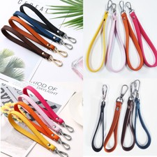 Replacement PU Leather Handle Wrist Strap Wristlet Solid Clutch Purse Handbag x4