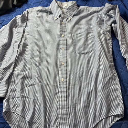 Vintage Cable Car Clothiers Robert Kirk Button Down Blue Stripe 16 - 33 Shirt - 第 1/8 張圖片