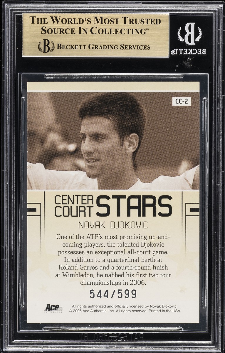 2006 Ace Authentic Grand Slam - Center Court Stars Novak Djokovic