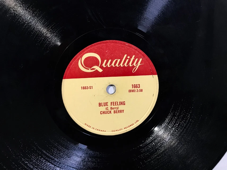 CHUCK BERRY Rock And Roll Music / Blue Feeling QUALITY RECORDS 1957 10” 78 RPM - Image 2 of 4