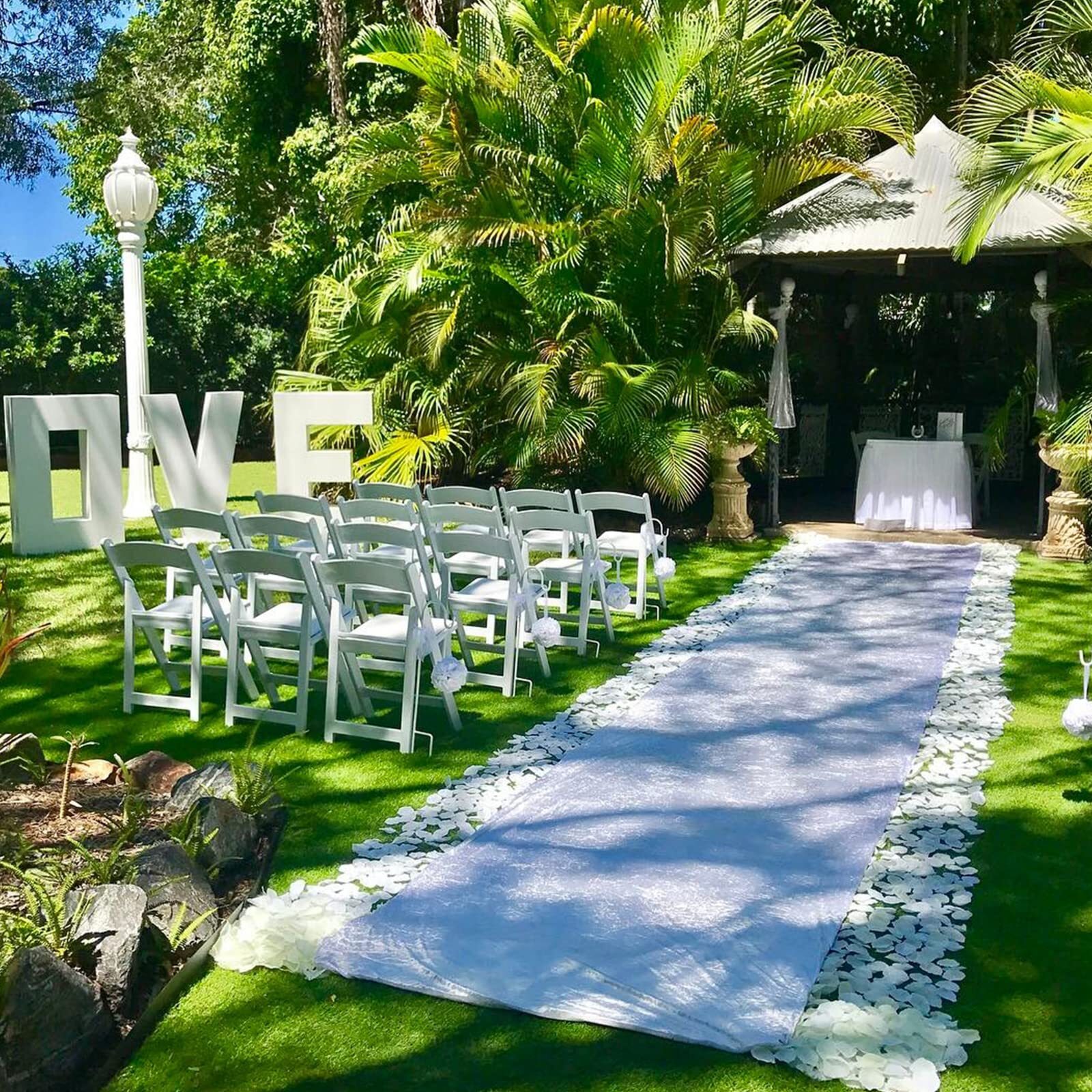 3600 Pcs White Silk Rose Petals Artificial Flower Petals Wedding Flower Decor...