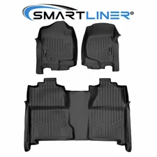 SMARTLINER Custom Fit Floor Mats 07-13 Silverado Sierra 1500 | 07-14 2500 3500
