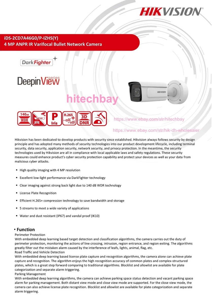 Hikvision license best sale plate
