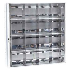 Recessed Modular Luminaire Housing Hi Frequency Suspended Ceiling 600x600 4x18w