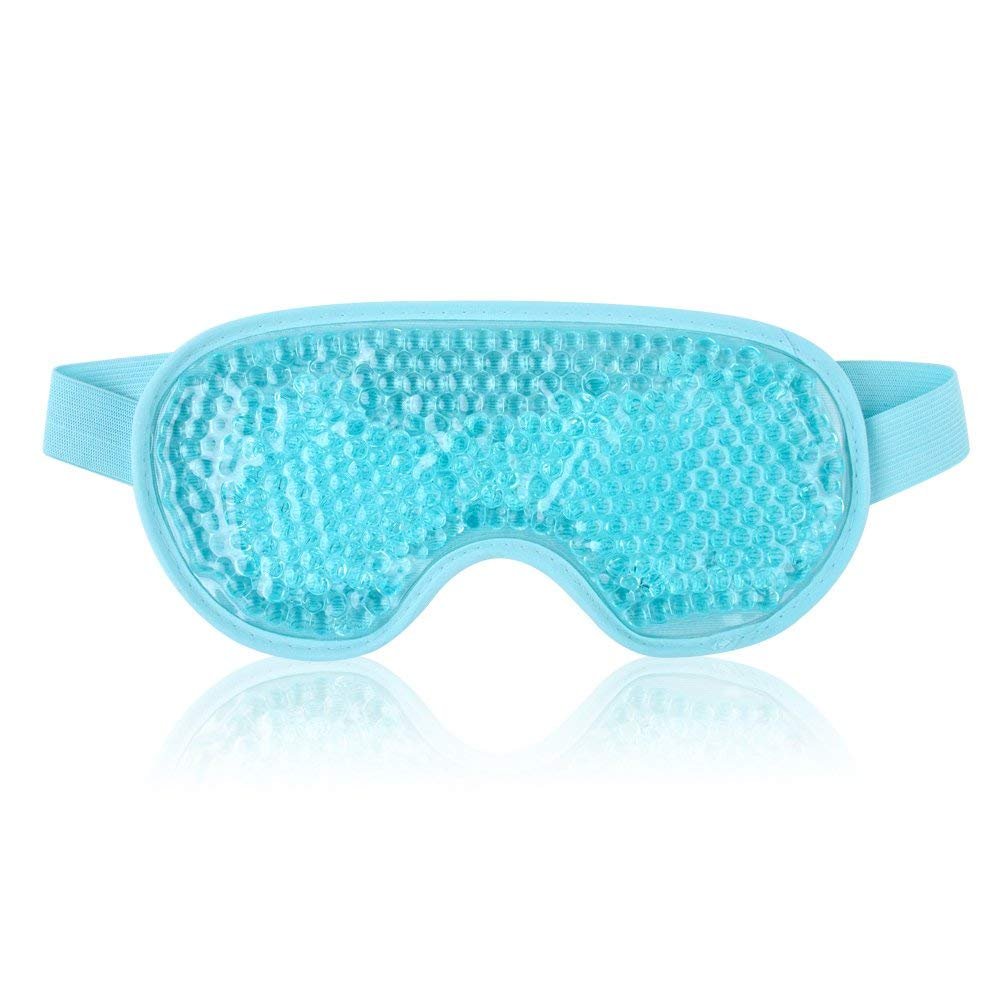 Cooling Eye Mask Cold Gel Eye Mask for Eye Puffiness, Tired Eyes, Migraines, Str-image