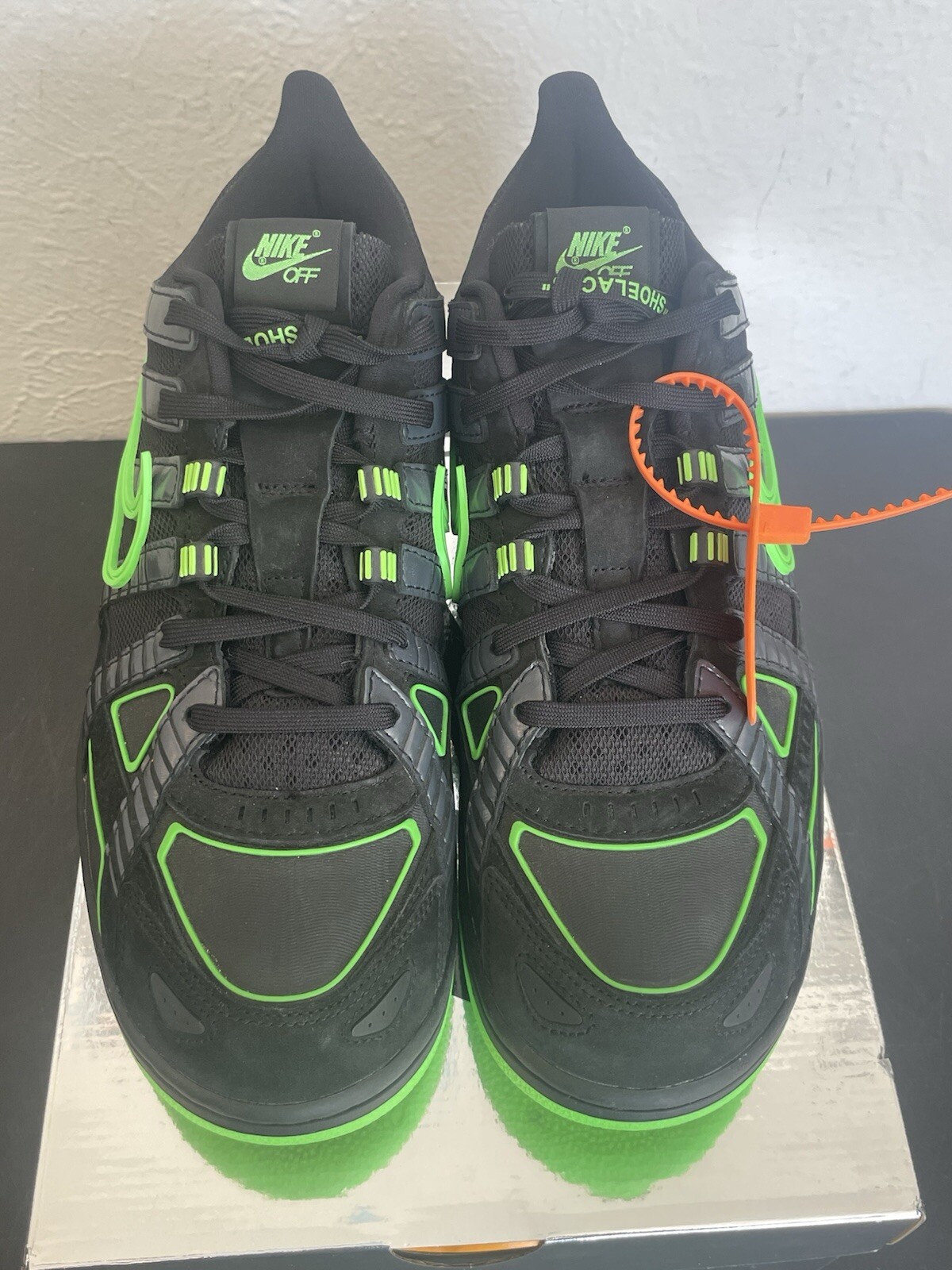 OFF WHITE X NIKE Taglia 13 Nike Air Rubber Dunk x Off White Low Green Strike