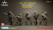 Turnbase Miniatures Modern US Navy SEALs Frogmen Squad Zona Alfa Spectre 28mm 3D