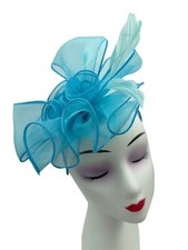 Fascinator Women's Headband Clip Hat For Weddings Ladies Day Races Ascot Light