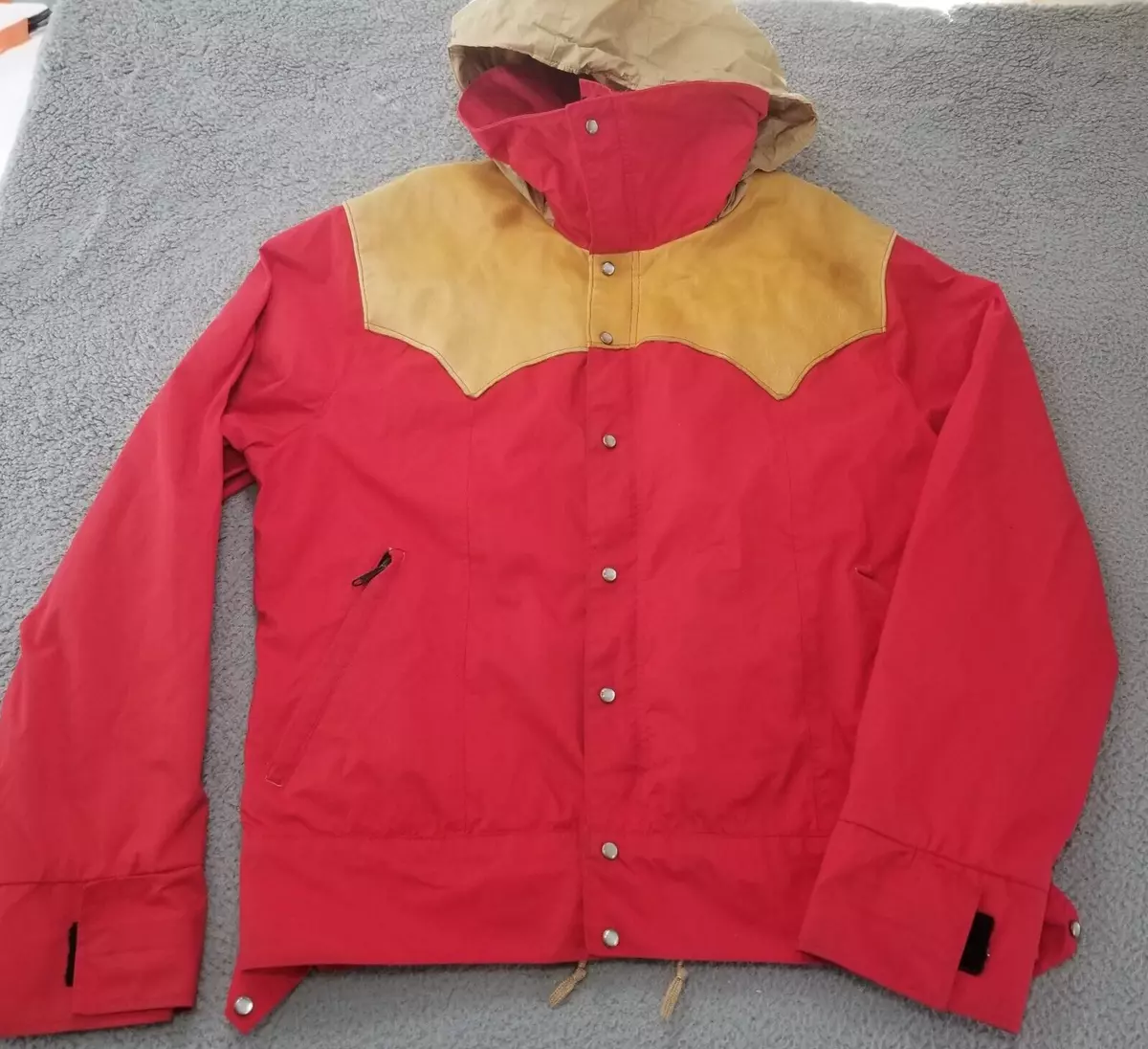 Vintage Rocky Mountain Featherbed Leather Jacket Mens Size 42 Red