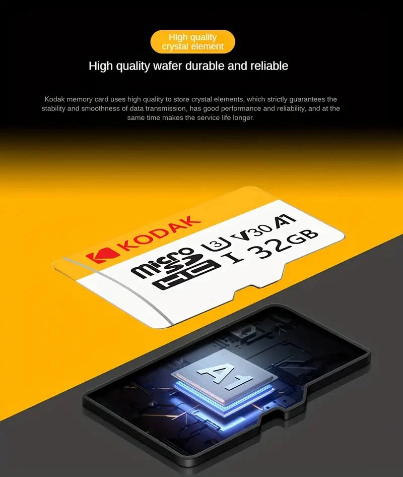 KODAK Ultra Performance MicroSDHC UHS-U3 V30 A1 Memory Card 32GB UK SELLER - Image 2 of 4