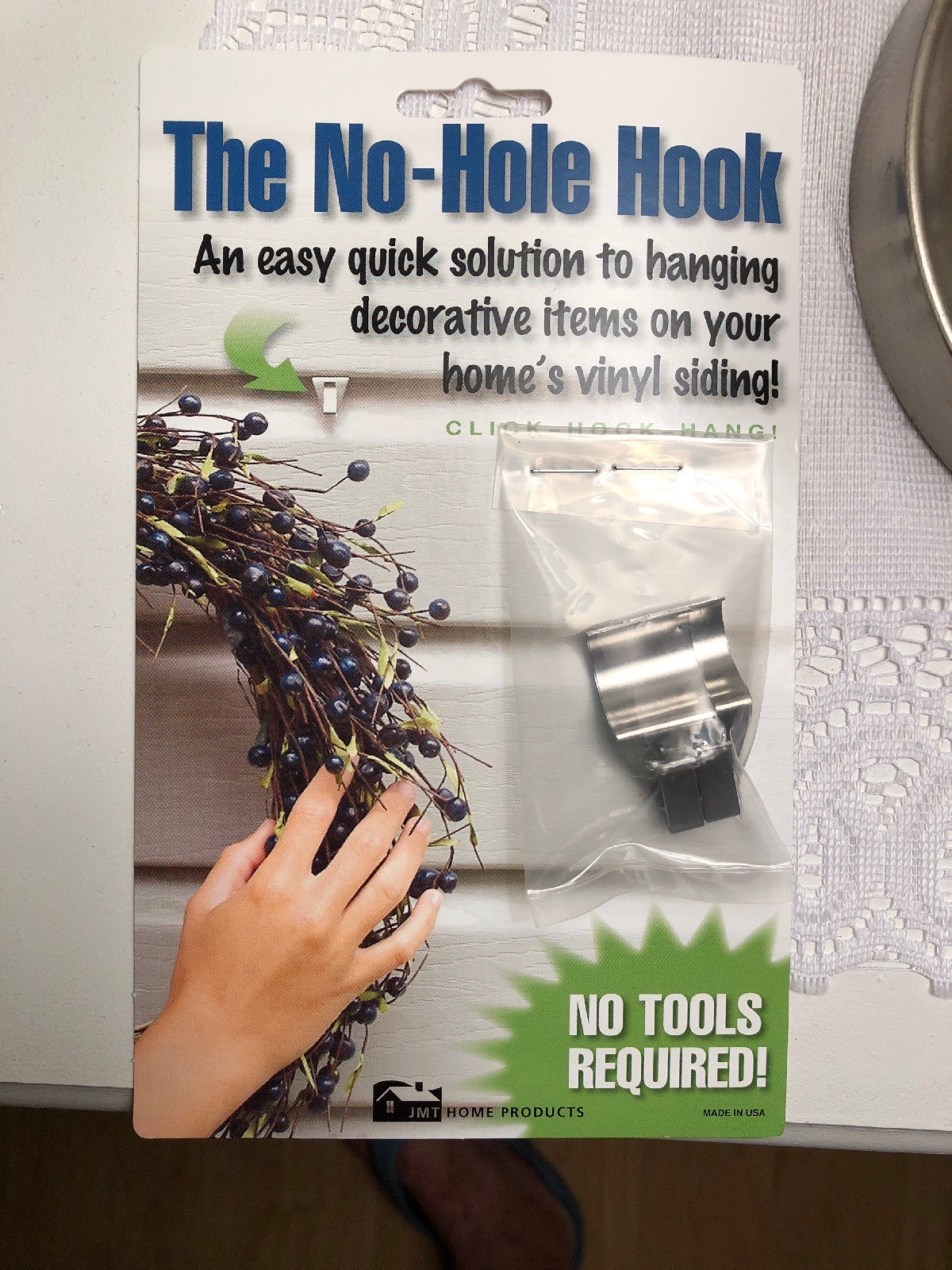 2 PK NoHole Hooks Vinyl Siding Hangers Low Profile eBay