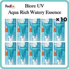 [Set of 10] KAO Biore UV Aqua Rich Watery Essence 70g SPF50+ PA++++ Sunscreen