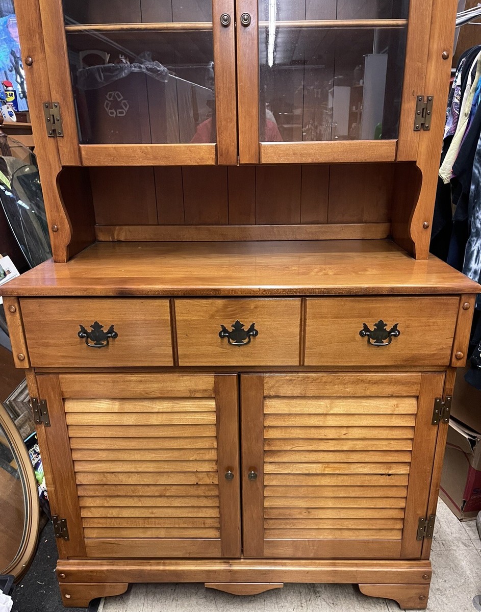 CB. Atkin Co. Knoxville Tn Vintage China Cabinet | eBay