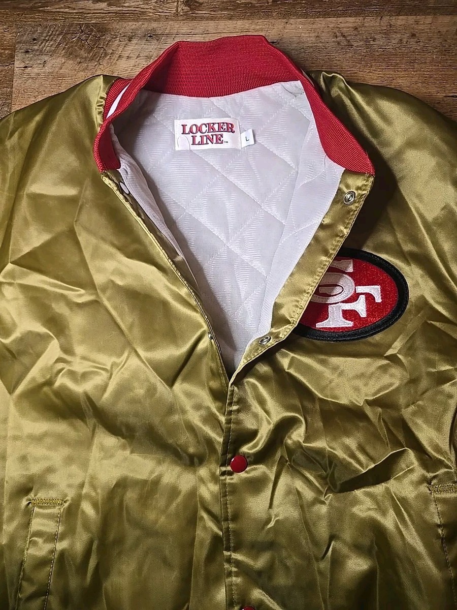 90s Vintage LOCKER LINE 49ers + 1ロンスタジャン 90s Vintage LOCKER LINE 49ersナイロンスタジャン M