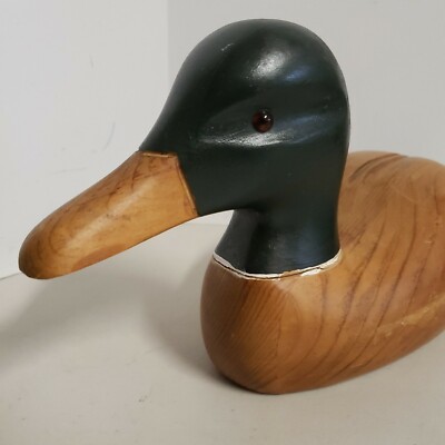 Stanstead Decoy Canada Signed Lucie Roy 2000 Mallard Drake Duck
