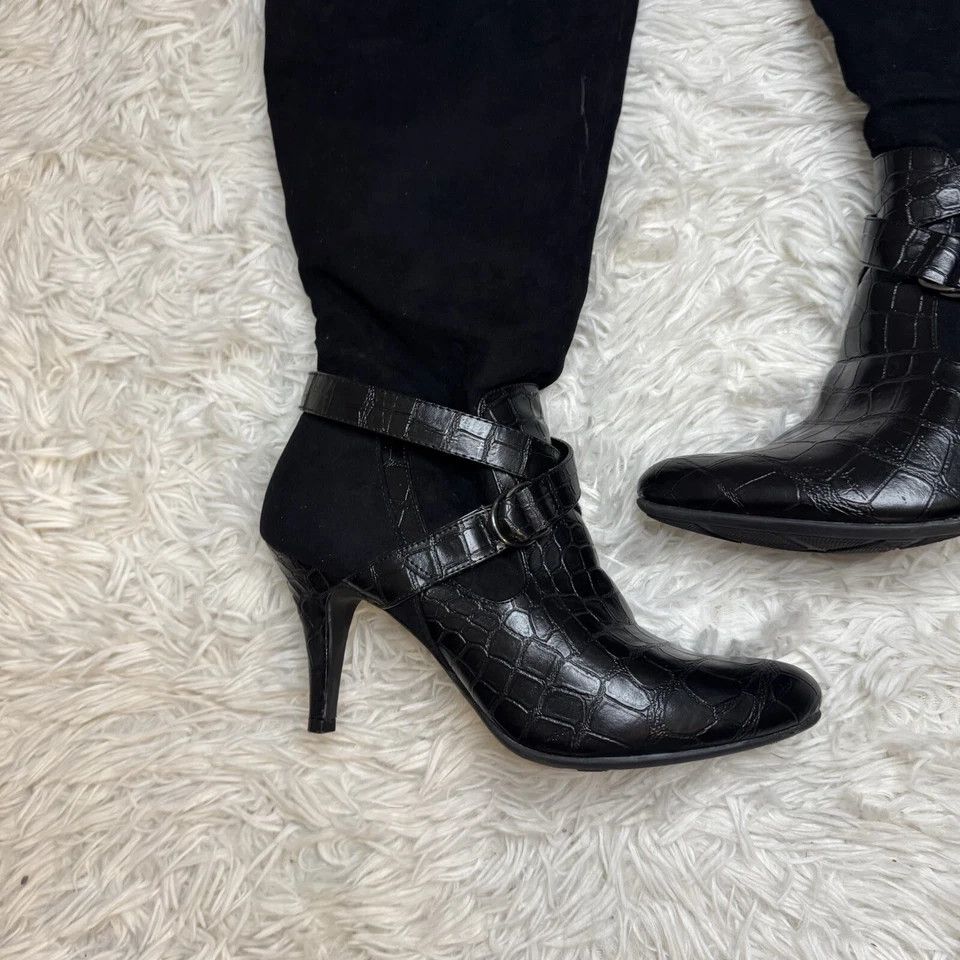 Botas Natural Soul Para Mujer Talla 11 Variante Negras Altas Hasta la Rodilla Cremallera Lateral Foto 2 de 4