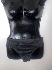 Warner's Black Smooth Tummy Bikini Panty Underwear Sissy Knickers Size 9/2X