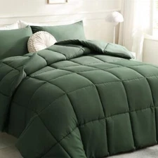  Comforters Size, Duvet Insert,All Season Queen Green Lightweight Comforter