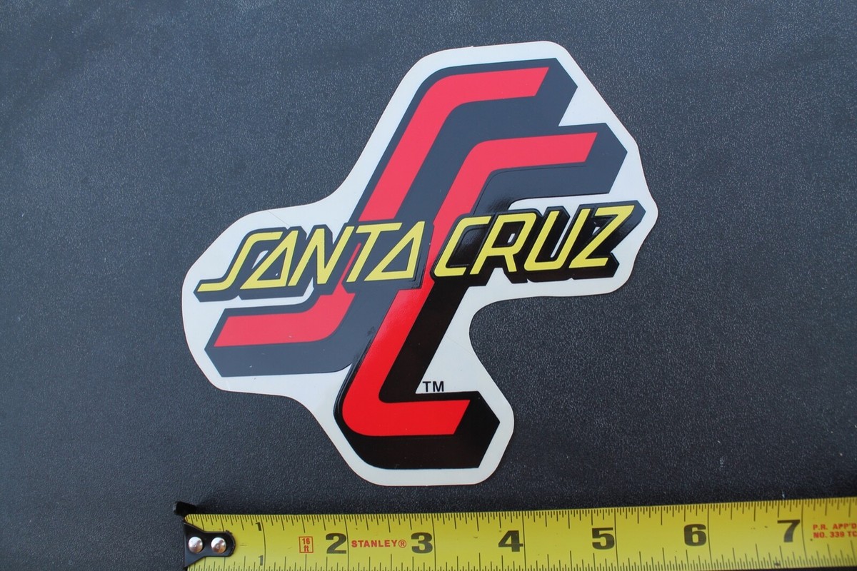 Santa Cruz Skateboards SC Large Clear Red 1980's Z40A 70's